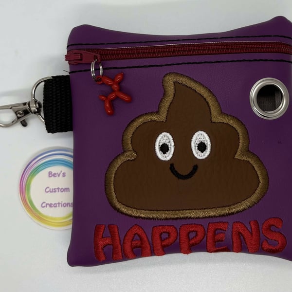 Happens - Embroidered Poo bag dispenser