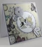 Handmade wedding anniversary card - dancing bears - Image 5