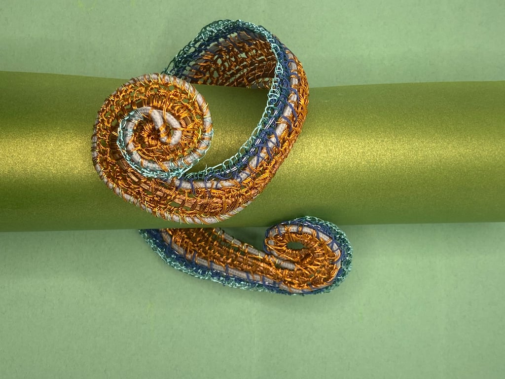 Asymmetrical bangle - recycled 