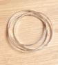 "Augment" - Sterling Silver Russian Bangle 9ct gold wraps - Made to any size  - Image 9