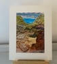 Walking through sand dunes, original landscape print - Image 1
