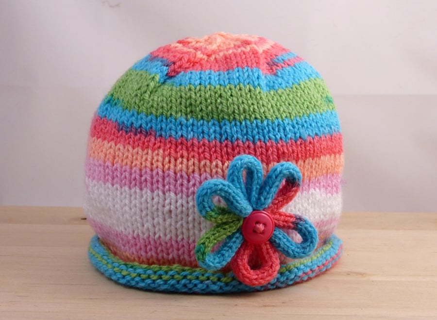 Hand Knitted Baby Hat