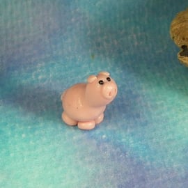 Tiny Fingertip Piglet OOAK Sculpt by Ann Galvin Gnome Village