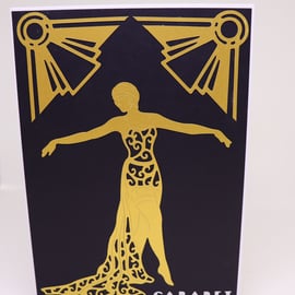 Cabaret Dancer. Art Deco.