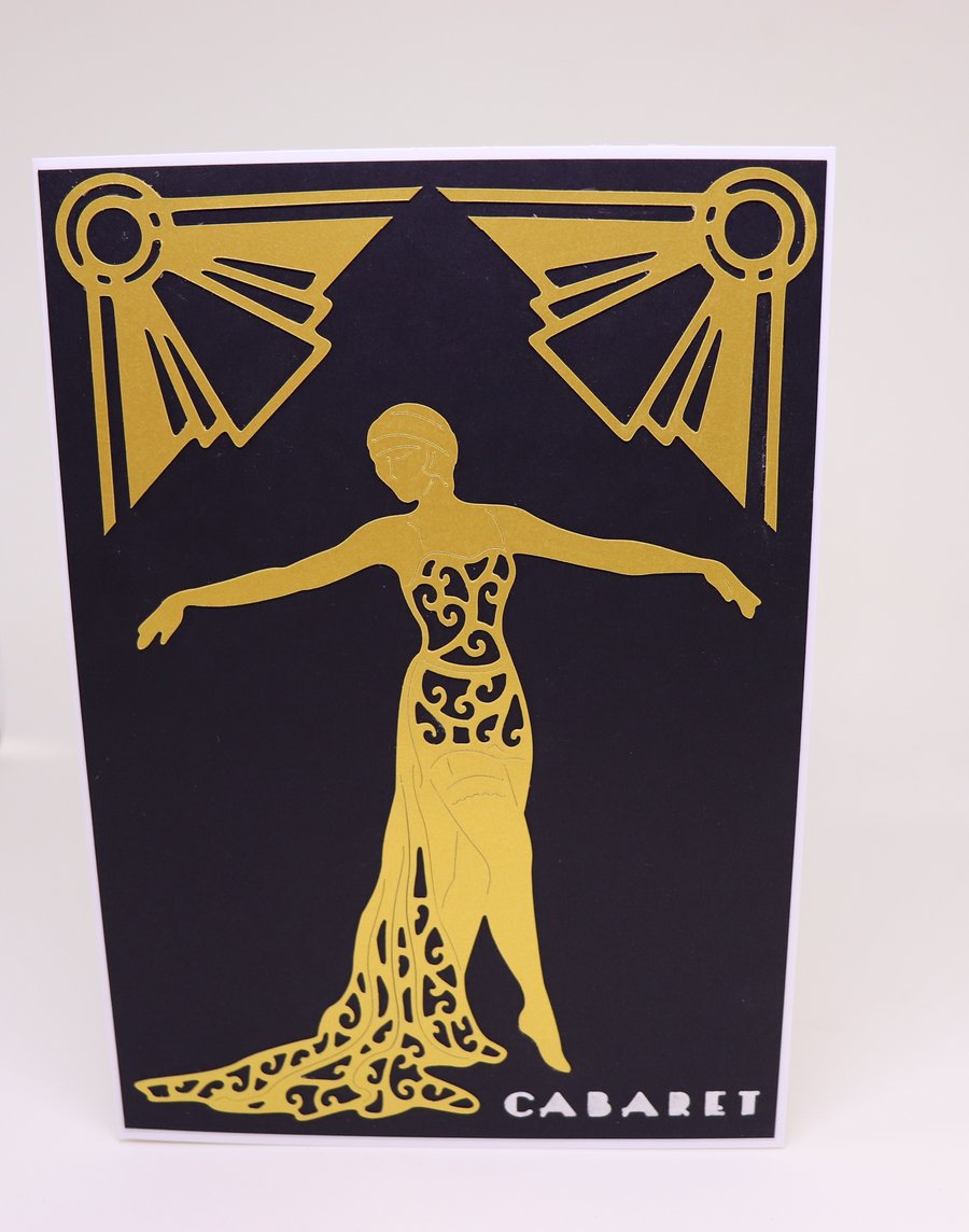 Cabaret Dancer. Art Deco.