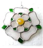 Yorkshire Rose Suncatcher Stained Glass Handmade - Image 6