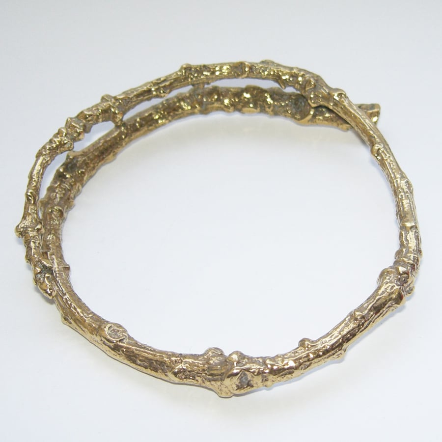 Vermeil Twig Bangle