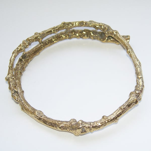 Vermeil Twig Bangle
