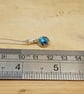 Tiny Chrysocolla pendant necklace - Image 6