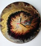 "Golden Vortex Of Secrets" Hand-Painted Fluid Art Wall Clock, Silent Home Decor - Image 7