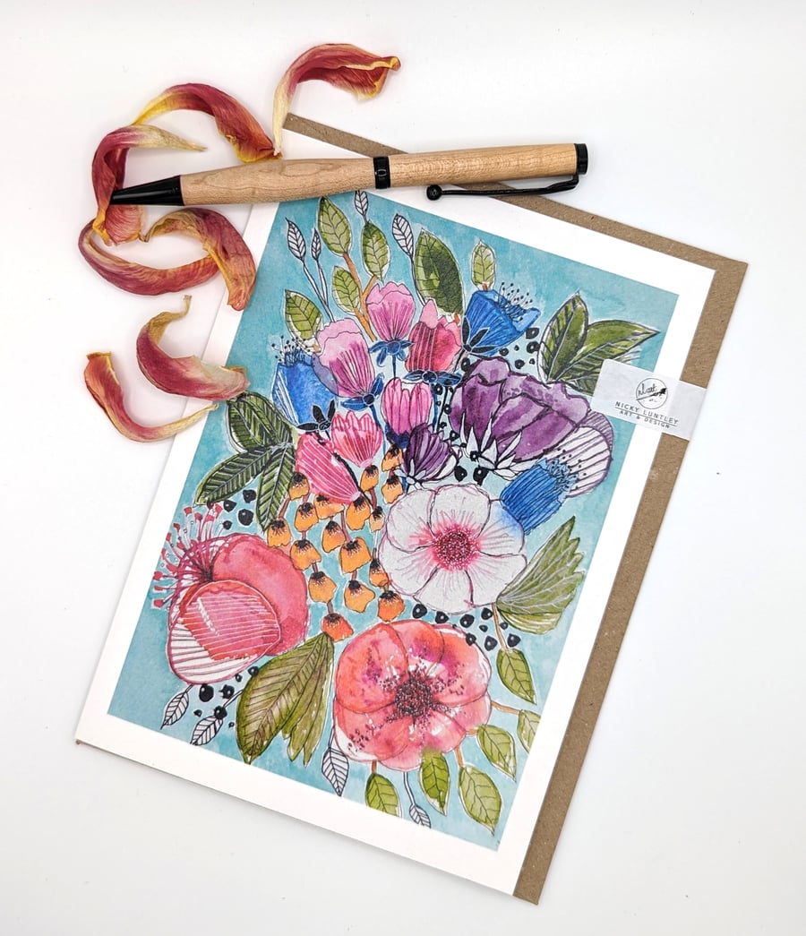 Bright Floral Card