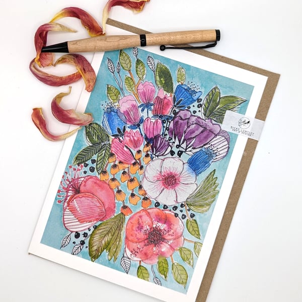 Bright Floral Card