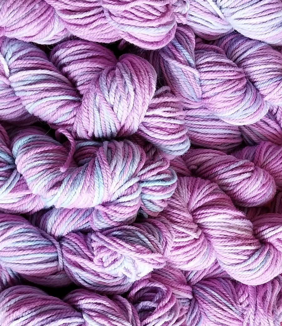 500g Hand-dyed 100% Wool Chunky candy Pastel 
