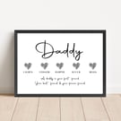 Personalised Daddy Print