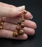  Picasso jasper and copper gemstone handmade drop earrings , Pisces jewelry - Image 4
