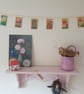 Floral Seed Packet Fabric Bunting Garland