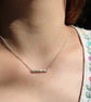 'Whirl' Bar Necklace – Delicate Swirl, Minimalist Sculptural Everyday Jewellery - Image 3