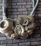 Silver Button Necklace - Image 3