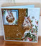 Handmade Snowy Winter Owl Christmas Card – "Have a Holly Jolly Christmas" - Image 3