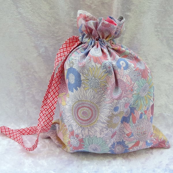 Drawstring bag, drawstring pouch, nursery, baby, 29cm x 25cm