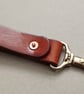 Leather Key Ring With Solid Brass Lobster Clip And Copper Saddle Rivet - Image 4