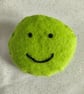 Handmade felt emoji brooch