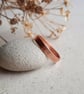 Hammered Copper Band Ring for Finger or Thumb - Image 3
