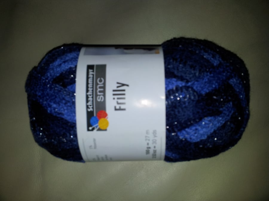 SMC Frilly Ruffle type multi-coloured scarf yarn x 100 gms