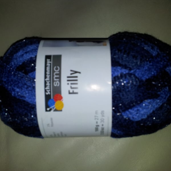 SMC Frilly Ruffle type multi-coloured scarf yarn x 100 gms