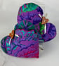 Handmade floral hanging fabric hearts set of 2 - Image 10