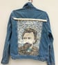 Upcycled denim jacket - William Morris on Willow (blue) - Image 6