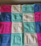 Hand Knitted Baby Blanket - Alphabet Baby Blanket - Baby Gift - Baby Girl