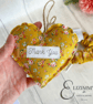 Personalised Hanging Floral Fabric Heart Decoration. Gift For Her. Heart Decor  - Image 4