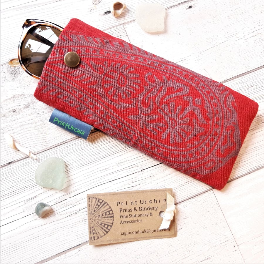 Hand Printed Glasses Case