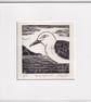 Beady-eyed Gull - original linocut - Image 2