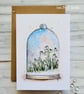 Snowdrops Blank Card - birthday, thanks, thinking of you, art greetings card