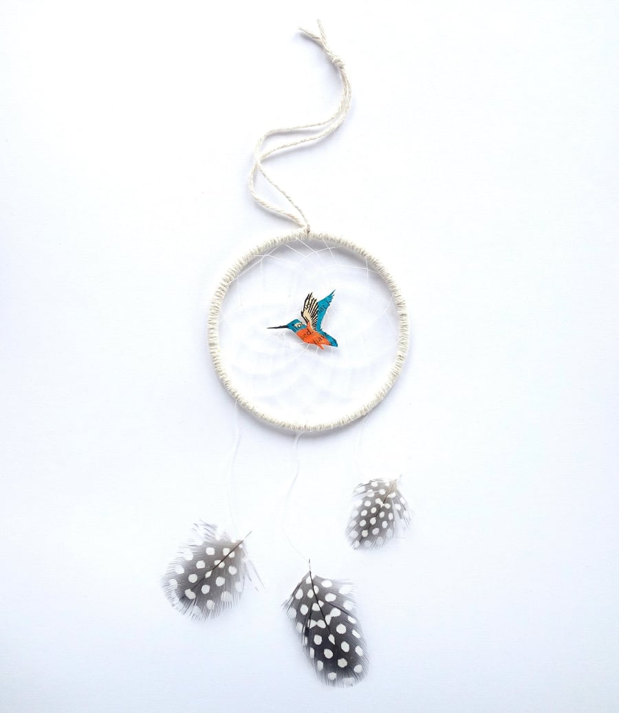 Kingfisher Spirit Dreamcatcher - MADE TO ORDER