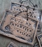 CLEARANCE! rustic ceramic pottery sign-you're my favourite weirdo