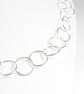 Handmade Silver Chainmail Style Link Necklace - Image 1