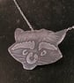 Sterling Silver Raccoon Necklace - Image 8
