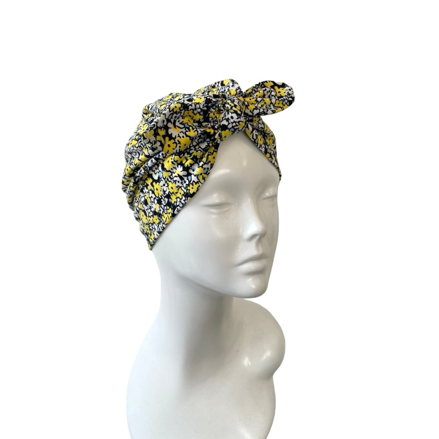 Jersey Wrap & Beanie Set - Soft Florals Jersey Wrap & Beanie Set - Soft Florals