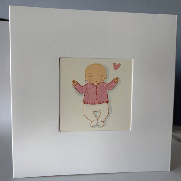 New Baby Card For Baby Girls