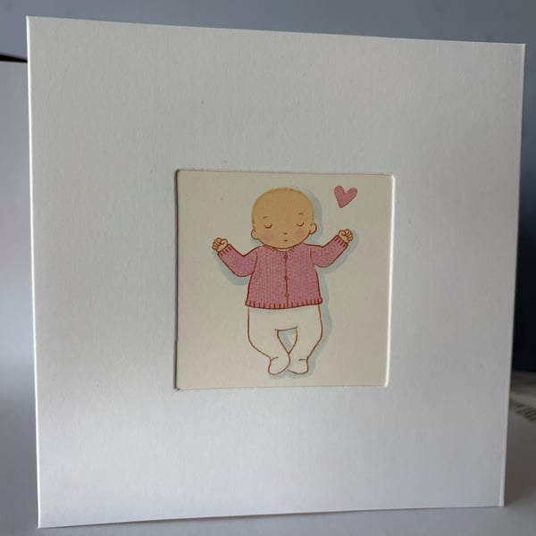 New Baby Card For Baby Girls