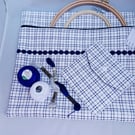 Cross Stitch, Embroidery Project Bag and Accessory Purse 