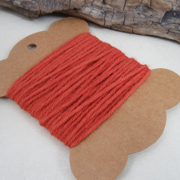 Hand Dyed Natural Madder Dye Pure Wool Tapestry Thread