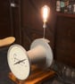 Up cycled Gascoigne Paymaster scales into a unique ,bespoke vintage table lamp. 
