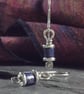 Reels  - silver and Lapis Lazuli earrings - Image 2