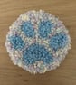  Handmade Paw Print Punch Needle Coasters – Set of 4 – Colourful Pet Lover Gift - Image 4