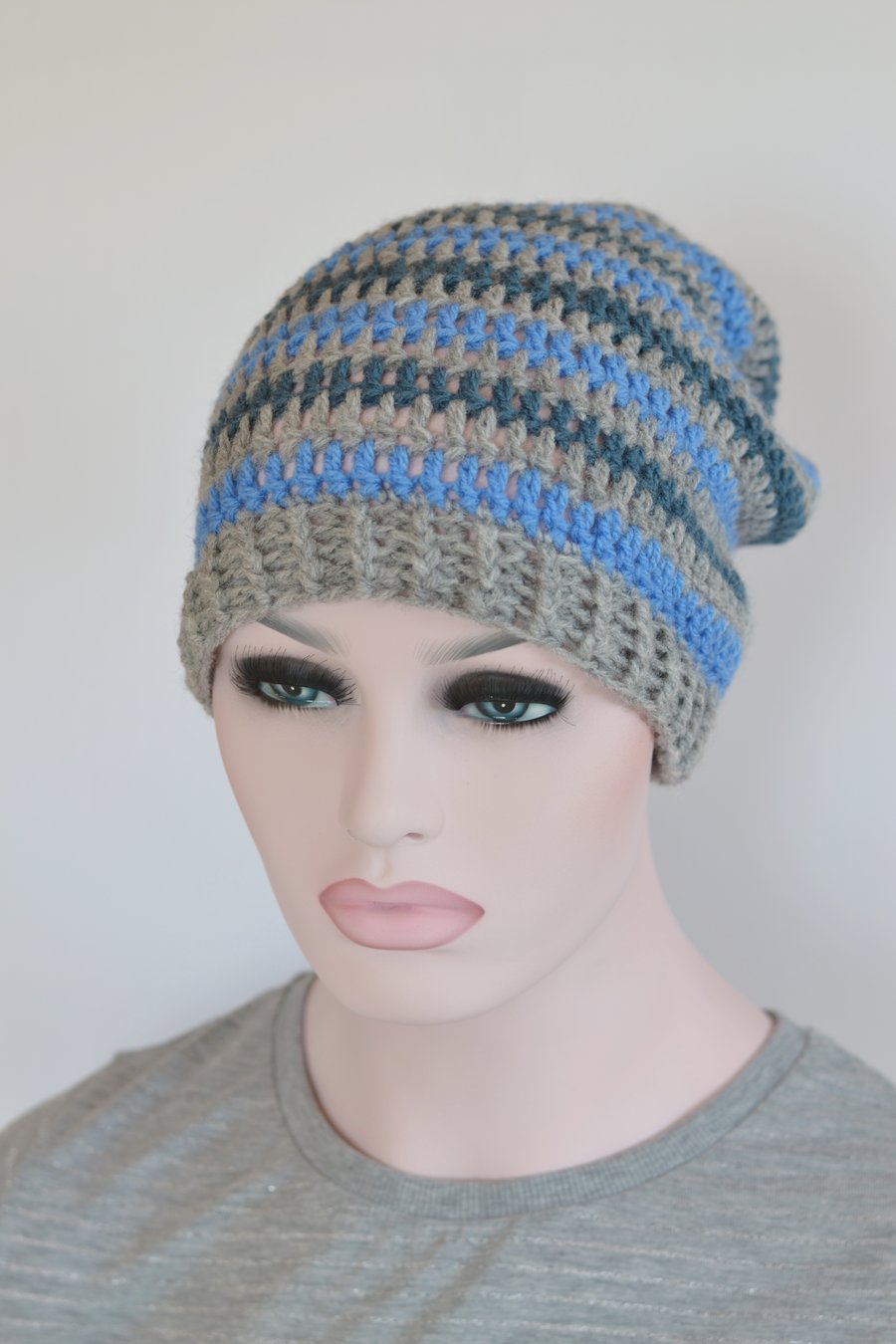 Hat Unisex Crochet Slouchy Beanie Hat