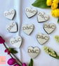 Personalised Wooden Wedding Confetti & Love Hearts - Laser Cut & Engraved - Image 1